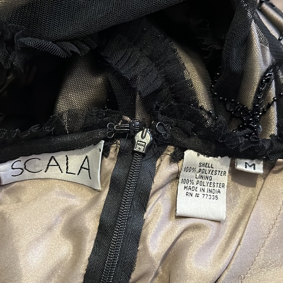 Scala Medium Black Beaded Midi Dress - Picture 3 of 5